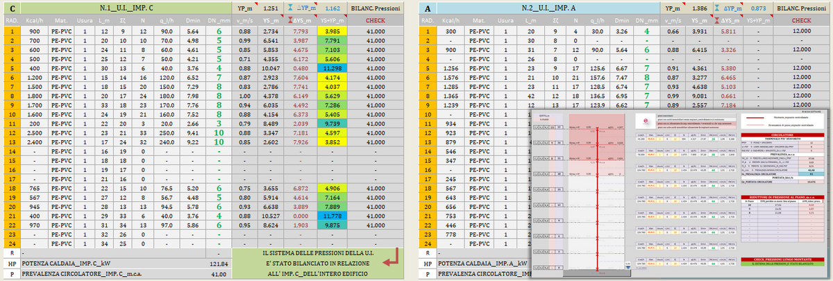 IMPIANTI TERMICI IN EXCEL