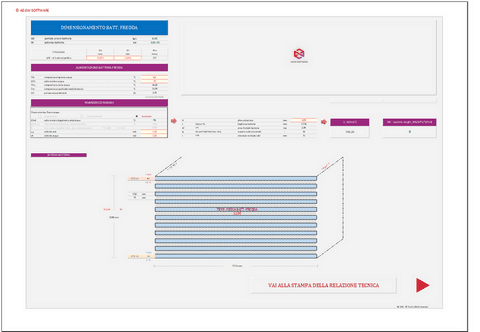 Progetto impianti di climatizzazione a tutt'aria. Programma in excel per il dimensionamento di impianti multi-zona a tutt'aria  primaria con miscelazione da plenum