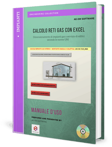 Calcolo RETI GAS. Programma in excel per il dimensionamento di impianti gas a servizio di edifici secondo le norme UNI