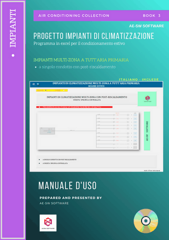 Progetto impianti di climatizzazione a tutt'aria. Programma in excel per il dimensionamento di impianti multi-zona a tutt'aria  primaria con post-rscaldamento