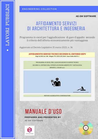 Affidamento servizi di architettura e ingegneria__Programma in excel per la determinazione dell'aggiudicatario secondo il criterio dell'offerta economicamante più vantaggiosa
